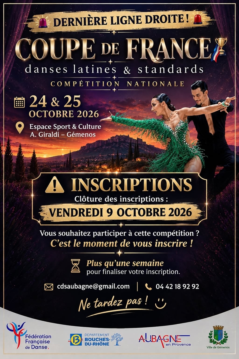 ⚠️ Plus que 4 jours pour s'inscrire !