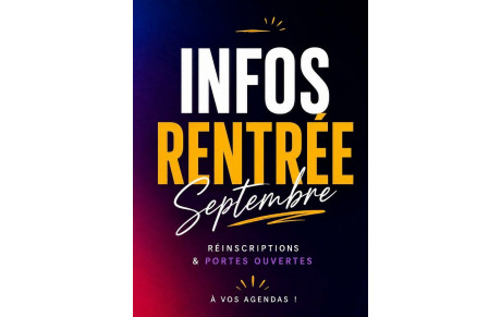 C'est la rentrée !!!